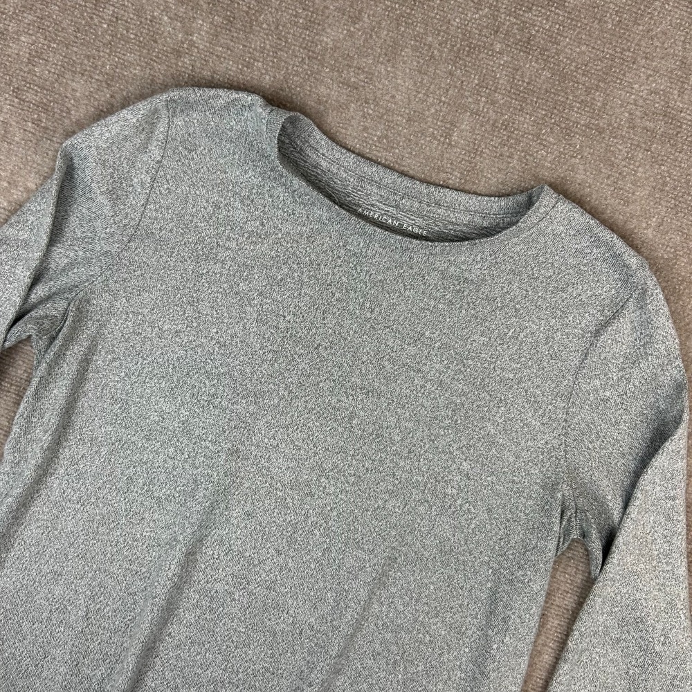 American Eagle Outfitters Soft & Sexy Plush Shirt Womens Medium Heather Gray